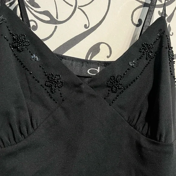 Dynamite Black Beaded Slip Tank Top - Picture 2 of 5